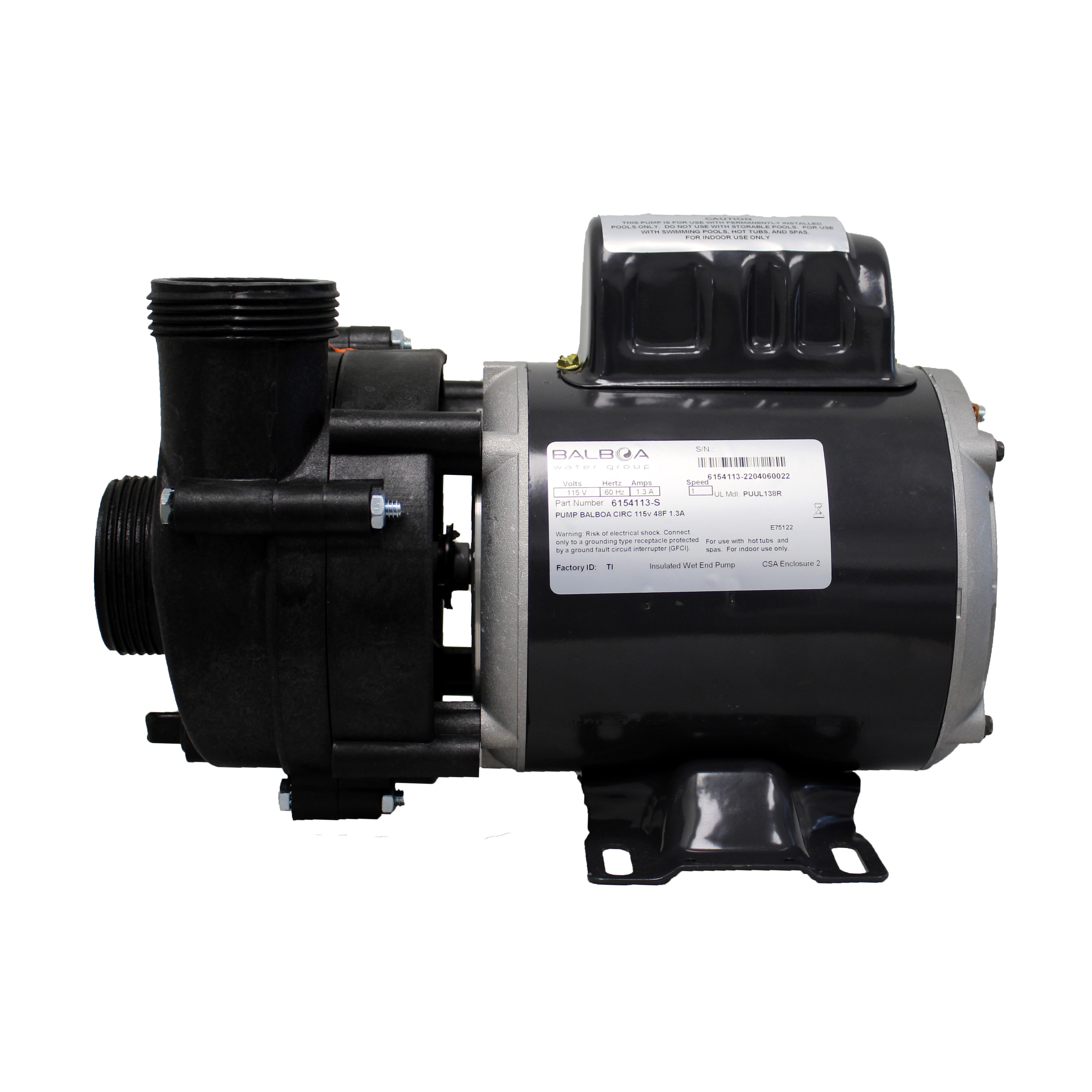 1/15 HP Balboa Circulation Pump WOW circ hot tub pump 110 VAC